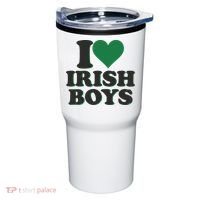 I Love Irish Boy I Heart Irish Funny St Patricks Day Tumbler thumb 0