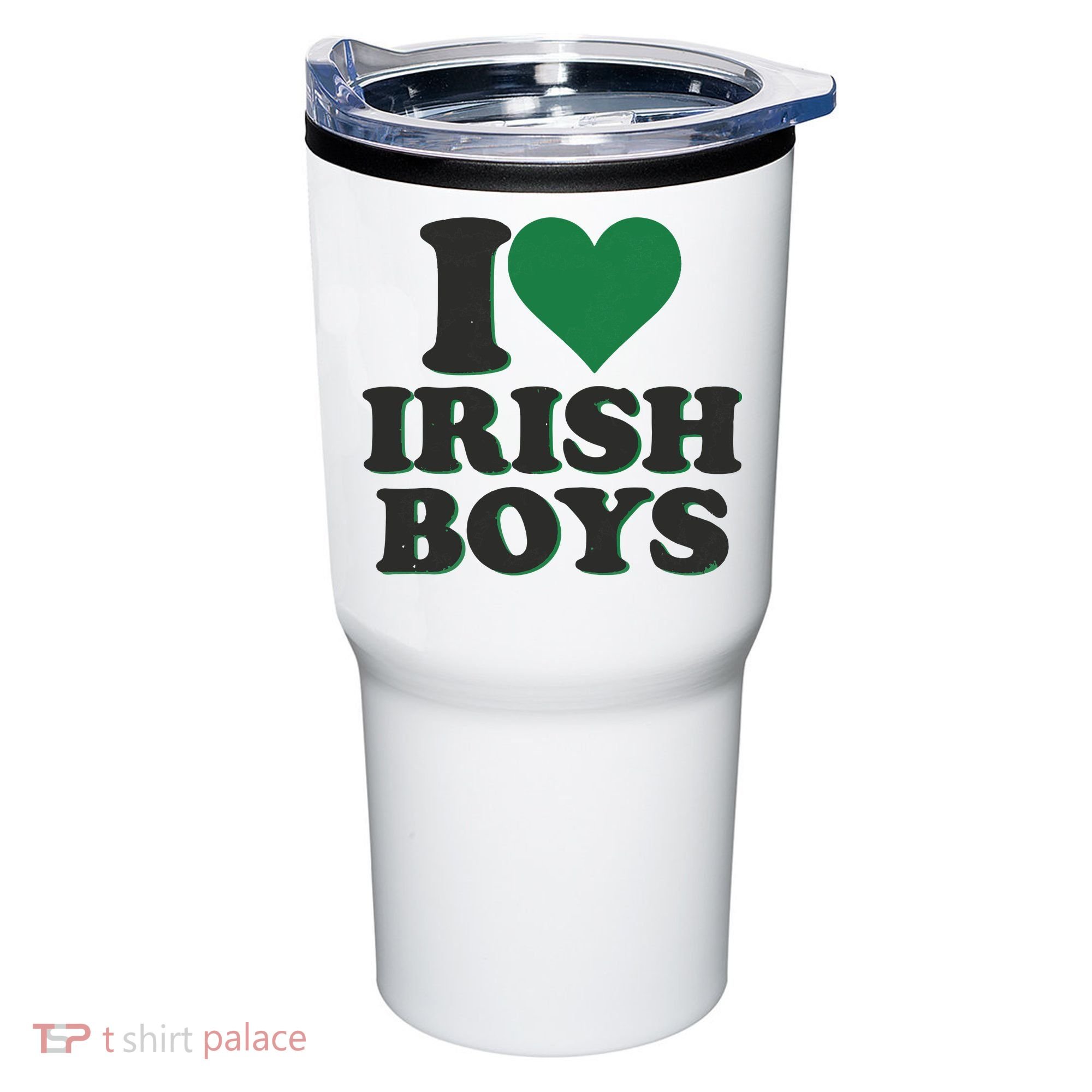 I Love Irish Boy I Heart Irish Funny St Patricks Day Tumbler