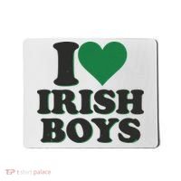 I Love Irish Boy I Heart Irish Funny St Patricks Day Mousepad thumb 0