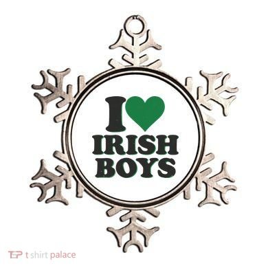 I Love Irish Boy I Heart Irish Funny St Patricks Day Ornament