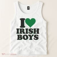 I Love Irish Boy I Heart Irish Funny St Patricks Day Tank Top thumb 2