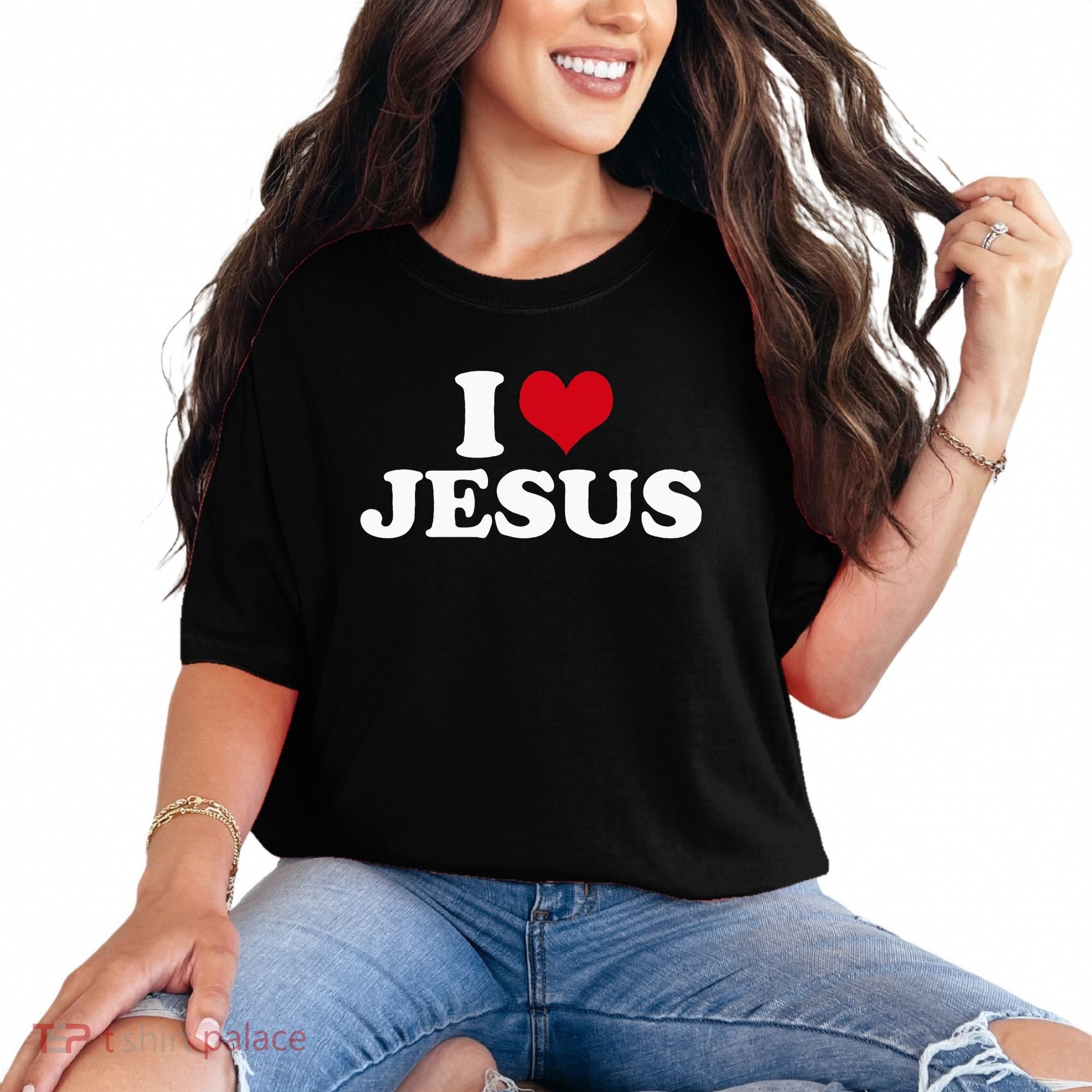 I Love Jesus I Heart Jesus Comfort Colors T-Shirt