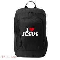 I Love Jesus I Heart Jesus City Backpack thumb 0
