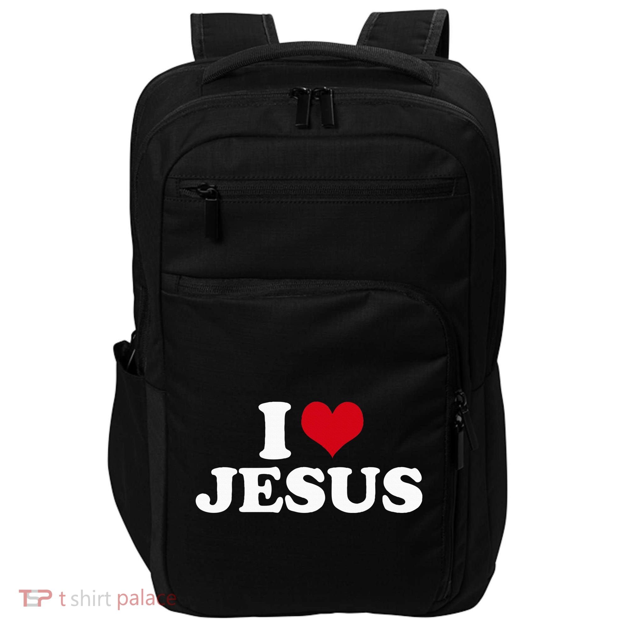 I Love Jesus I Heart Jesus Impact Tech Backpack