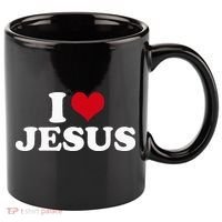 I Love Jesus I Heart Jesus 11oz C Handle Ceramic Mug thumb 0