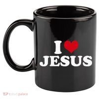 I Love Jesus I Heart Jesus 11oz C Handle Ceramic Mug thumb 2
