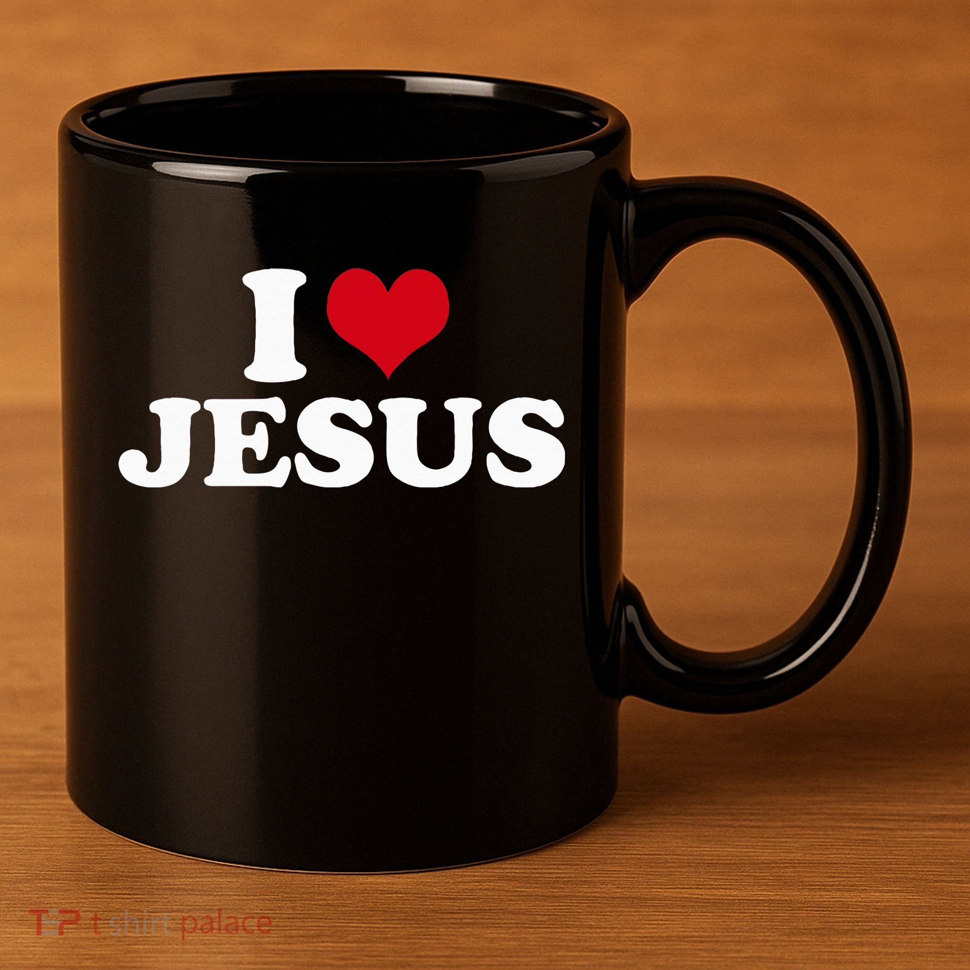 I Love Jesus I Heart Jesus 11oz C Handle Ceramic Mug