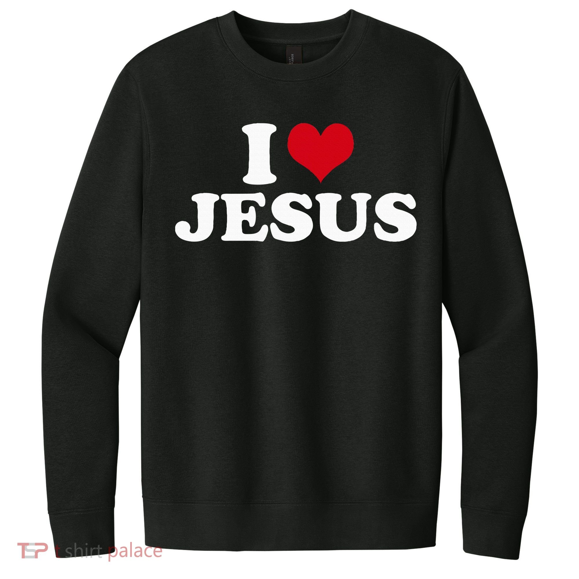 I Love Jesus I Heart Jesus V.I.T. Fleece Crew Sweatshirt