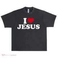 I Love Jesus I Heart Jesus Urban Oversized Heavyweight T-Shirt thumb 0