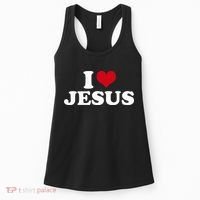 I Love Jesus I Heart Jesus Women's Tank Top thumb 0