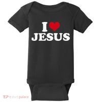 I Love Jesus I Heart Jesus Baby Bodysuit thumb 0