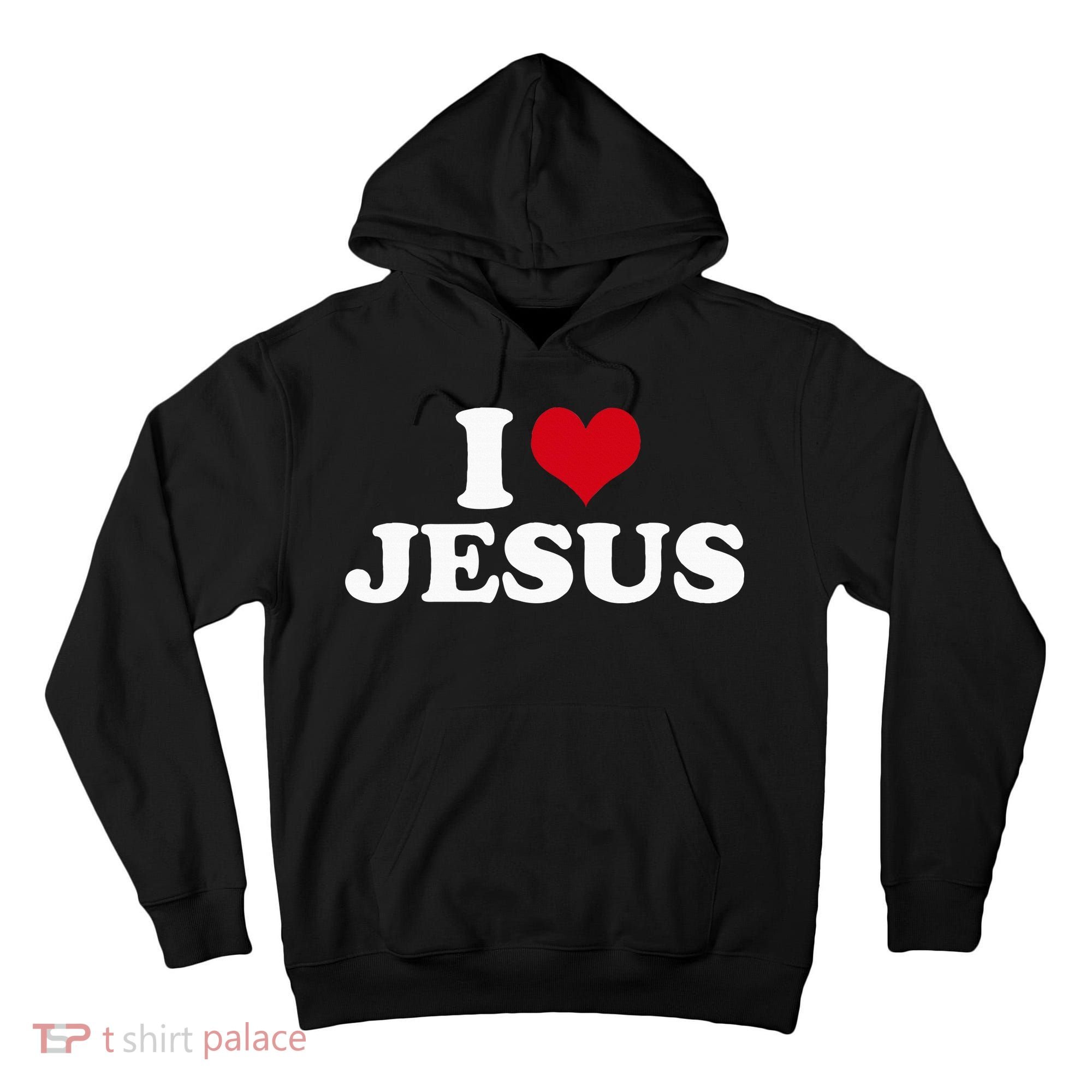 I Love Jesus I Heart Jesus Tall Hoodie