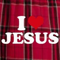 I Love Jesus I Heart Jesus Women's Flannel Plaid Pajama Pants thumb 2