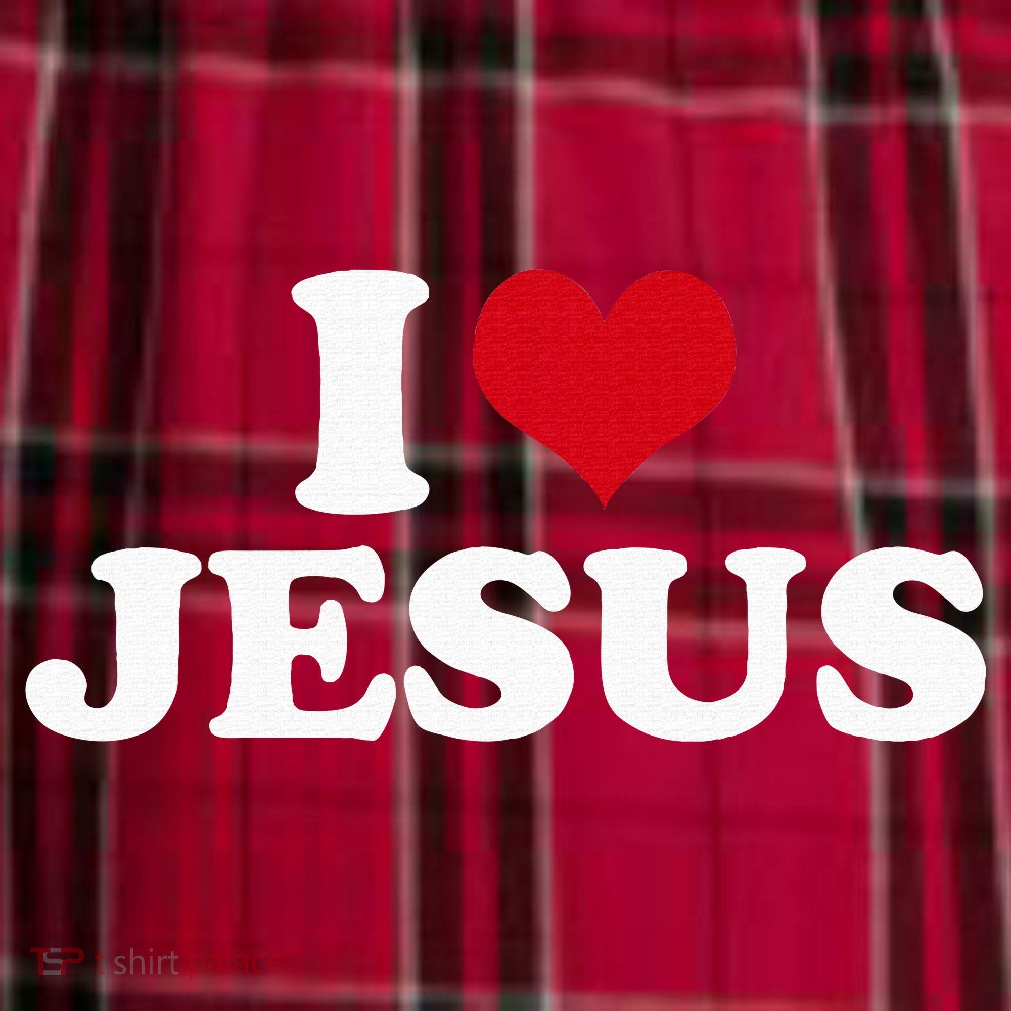 I Love Jesus I Heart Jesus Women's Flannel Plaid Pajama Pants