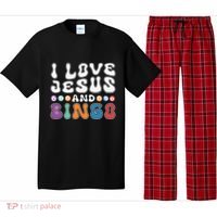 I Love Jesus And Bingo Christian Cross Board Games Pajama Set thumb 0
