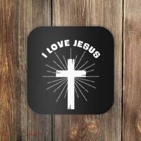 I Love Jesus Coaster thumb 0