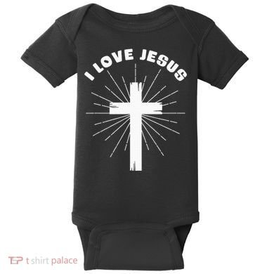 I Love Jesus Baby Bodysuit