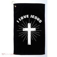I Love Jesus Golf Towel thumb 0