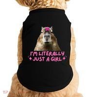 IM Literally Just A Girl Capybara Coquette Doggie Tank thumb 0