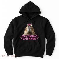 IM Literally Just A Girl Capybara Coquette Hoodie thumb 0