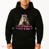 IM Literally Just A Girl Capybara Coquette Hoodie thumb 2