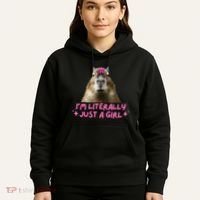 IM Literally Just A Girl Capybara Coquette Hoodie thumb 5