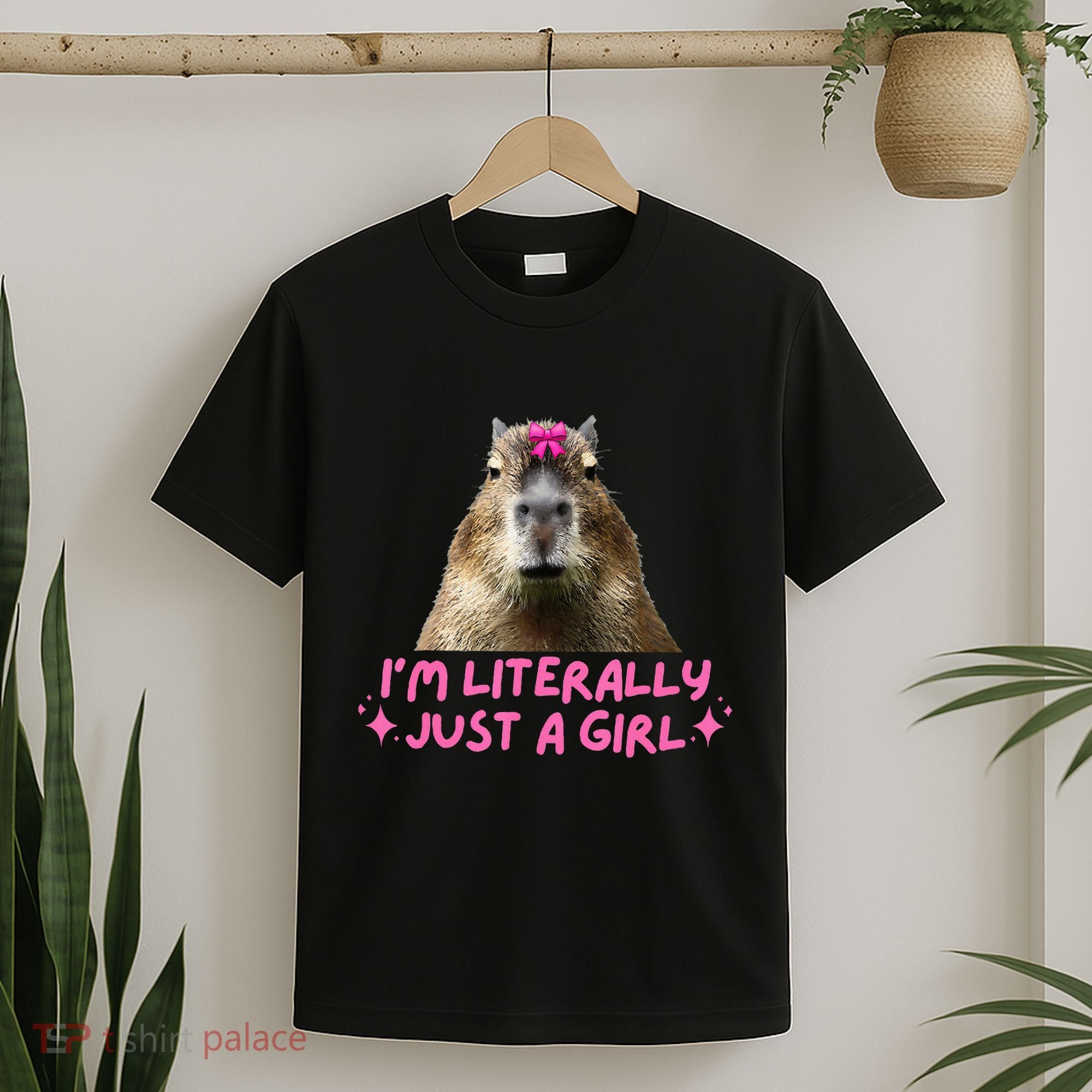 IM Literally Just A Girl Capybara Coquette T-Shirt