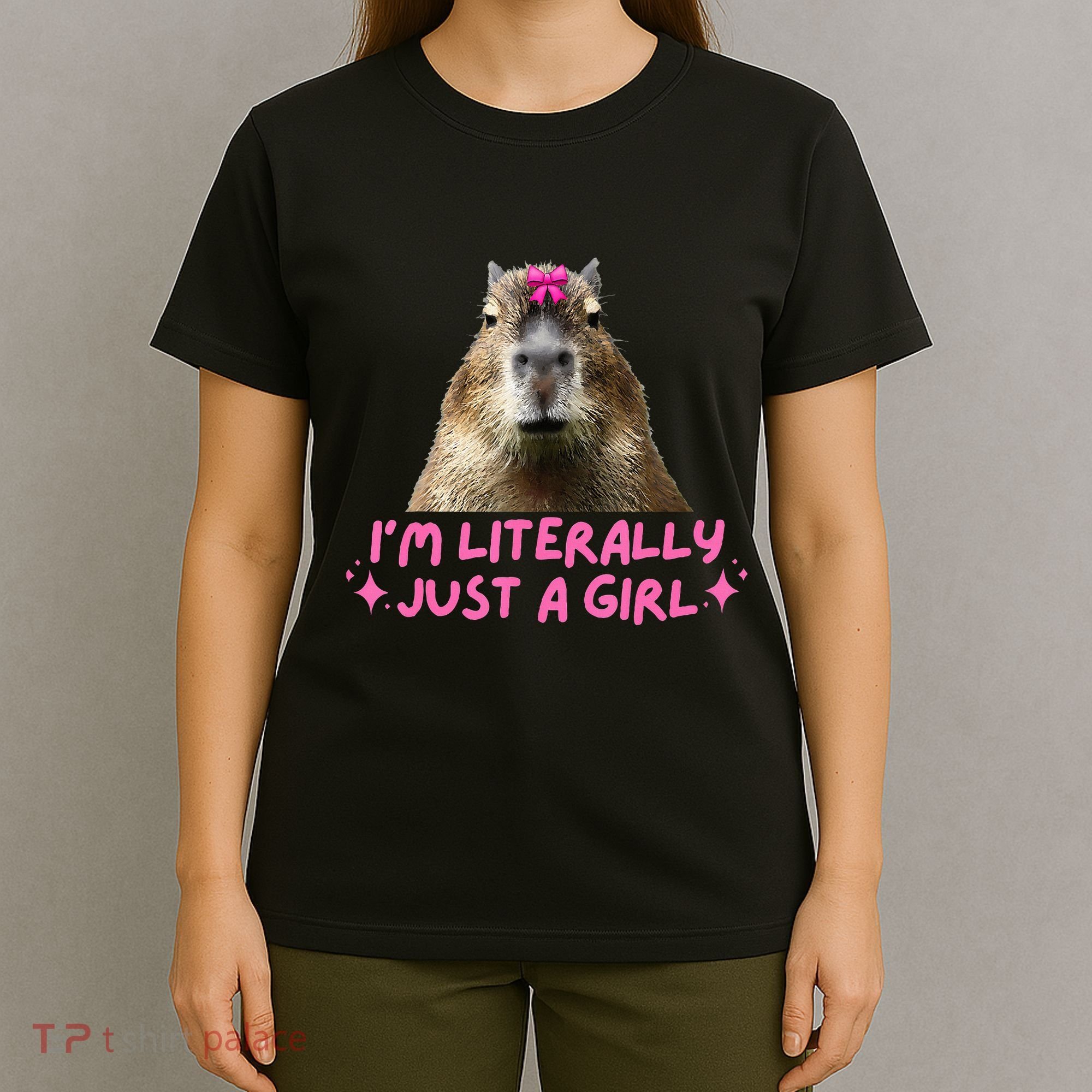 IM Literally Just A Girl Capybara Coquette T-Shirt
