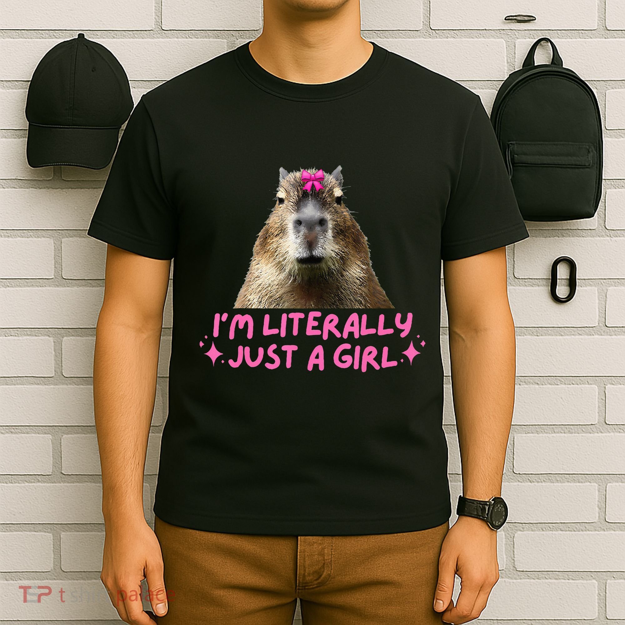 IM Literally Just A Girl Capybara Coquette T-Shirt