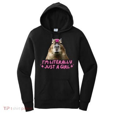 IM Literally Just A Girl Capybara Coquette Women's Hoodie