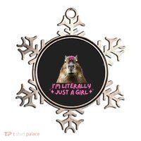 IM Literally Just A Girl Capybara Coquette Ornament thumb 0
