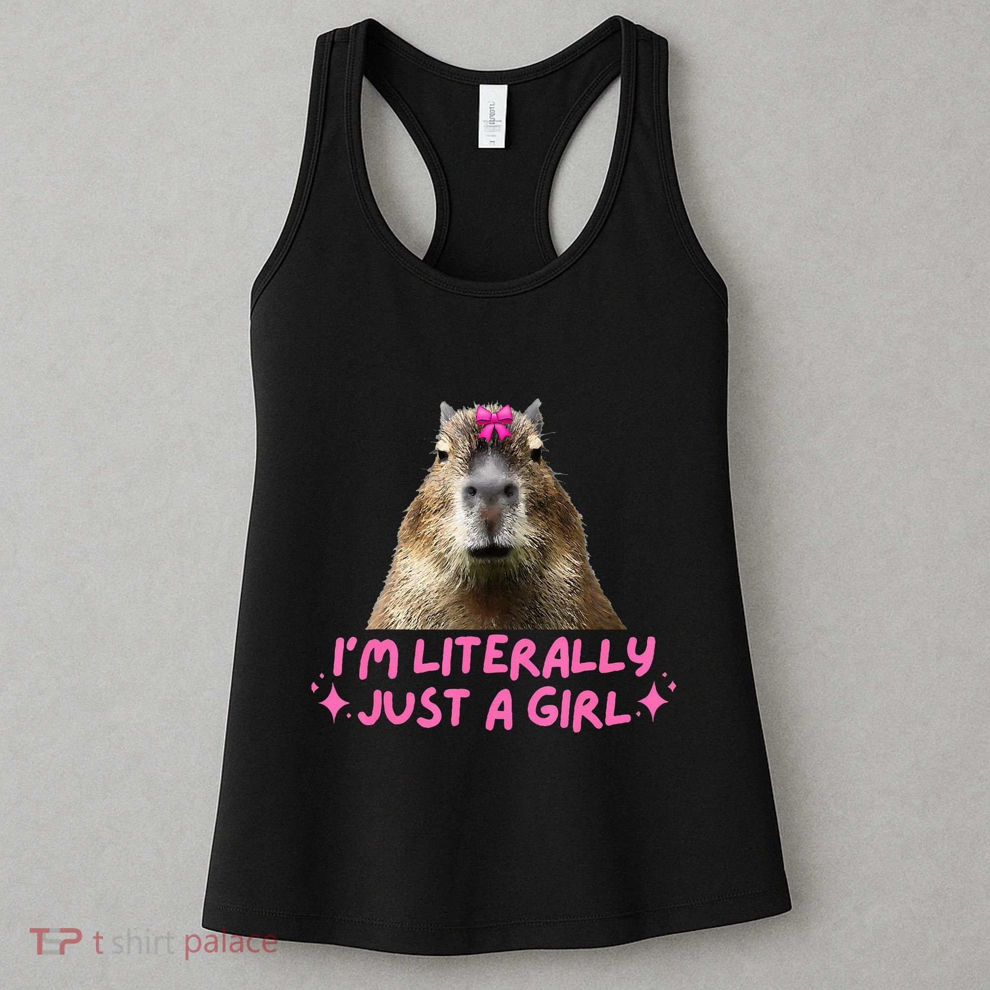 IM Literally Just A Girl Capybara Coquette Women's Tank Top