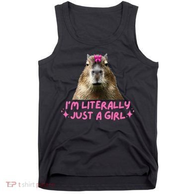 IM Literally Just A Girl Capybara Coquette Tank Top