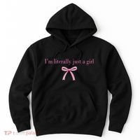 Im Literally Just A Girl Sad Hamster Meme Hoodie thumb 0