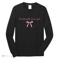 Im Literally Just A Girl Sad Hamster Meme Long Sleeve Shirt thumb 0