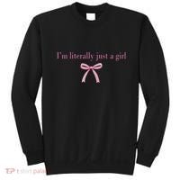 Im Literally Just A Girl Sad Hamster Meme Sweatshirt thumb 0