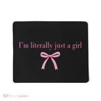 Im Literally Just A Girl Sad Hamster Meme Mousepad thumb 0