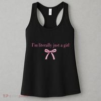 Im Literally Just A Girl Sad Hamster Meme Women's Tank Top thumb 3