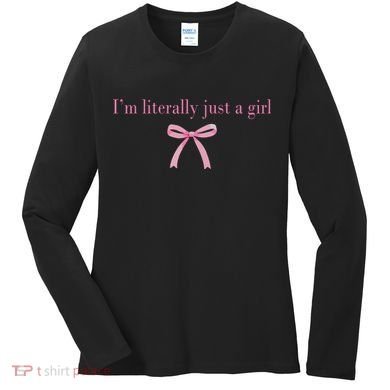 Im Literally Just A Girl Sad Hamster Meme Women's Long Sleeve Shirt