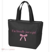 Im Literally Just A Girl Sad Hamster Meme Tote Bag thumb 3