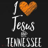 I Love Jesus And Tennessee Orange Heart Cute Fan Gift Women's Tank Top thumb 5