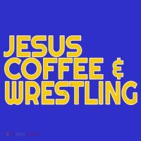 I Love Jesus Coffee Wrestling Gift Wrestler Christian Apron thumb 3