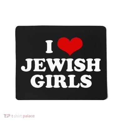 I Love Jewish Cute Gift Mousepad