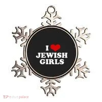 I Love Jewish Cute Gift Ornament thumb 0