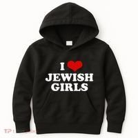 I Love Jewish Cute Gift Kids Hoodie thumb 0