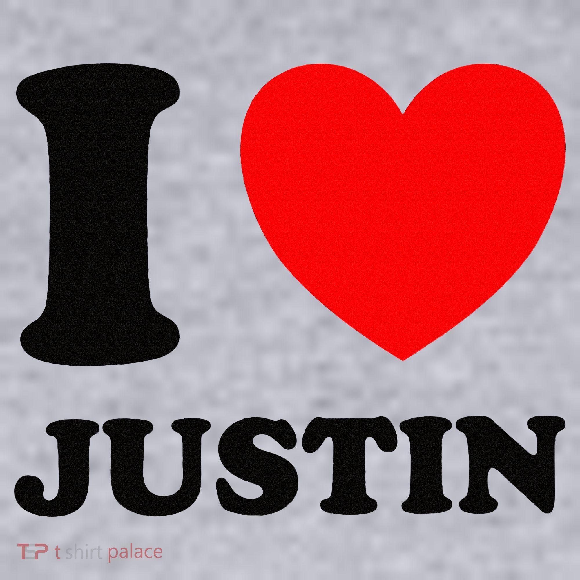 I Love Justin Women's Sweatshirt