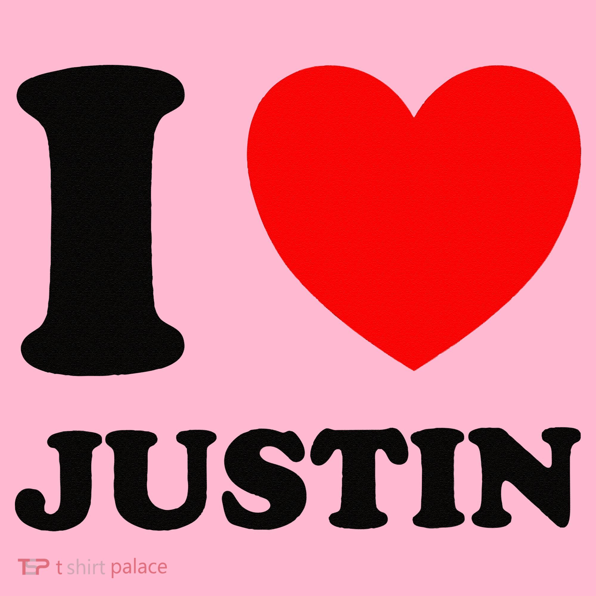 I Love Justin Coaster