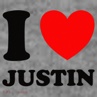 I Love Justin Toddler Hoodie thumb 2
