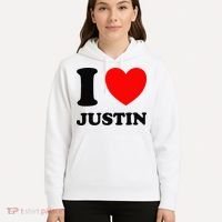 I Love Justin Hoodie thumb 5