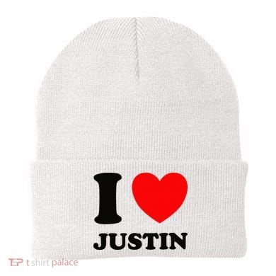 I Love Justin Beanie